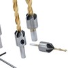 TOPWAY Countersink Drill Bit Set 8 Pieces, 3-10 mm Countersink
