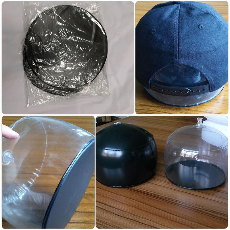 STOBAZA 2Pcs Inflatable PVC Hat Holder, Anti-Folding Cap Support, Adjustable