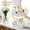 360 Rotating Makeup Organizer for Vanity, 2 Tier Adjustable Perfume