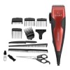 Cortadora De Pelo Gm566 Clipper Magnetico 13 Piezas Rojo