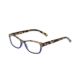 SAV Eyewear Women's Vk Couture Square Reading Glasses, Purple Brown Demi, 34 mm + 1.75