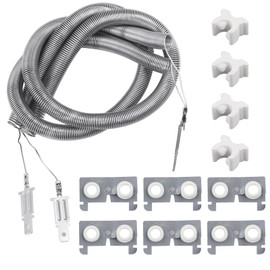 WE11M23 WE11X10007 Dryer Heating Element Kit with 2 Coils 6 Ceramic Insulators 4 Coil Support, Compatiable with G-E Hot-point Dryer Replaces AP2620171 AH265605 824395 EA265605 PS265605