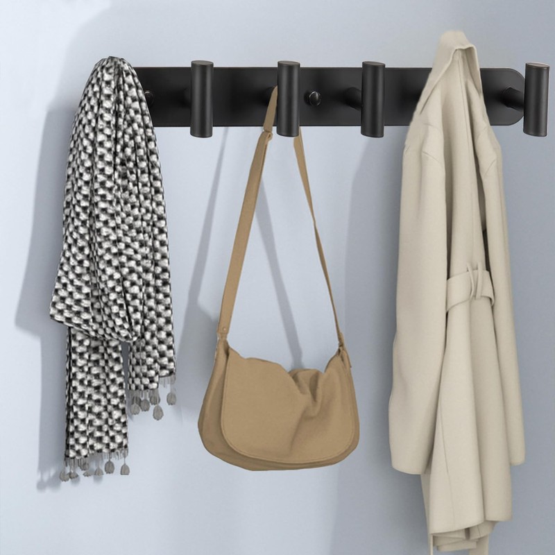 Vanloory Coat Hook Rack, Wall Mounted Coat Rack with 12