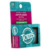 Tom's of Maine Natural Waxed Antiplaque Flat Floss, Spearmint, 32-Yards,
