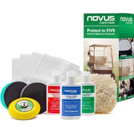 Novus Plastic Polish Golf Club +Cart Scratch Removal/Polish Kit Golfing Care Kit