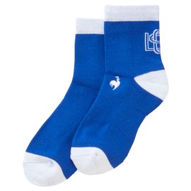 Cox Sportif Women's Socks, Short Length, Coloring, Antibacterial, Deodorizing, Sporty, BL00 (blue), 22.0-24.0 cm