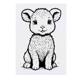 Large 'Baby Lamb' Temporary Tattoo (TO00074459)