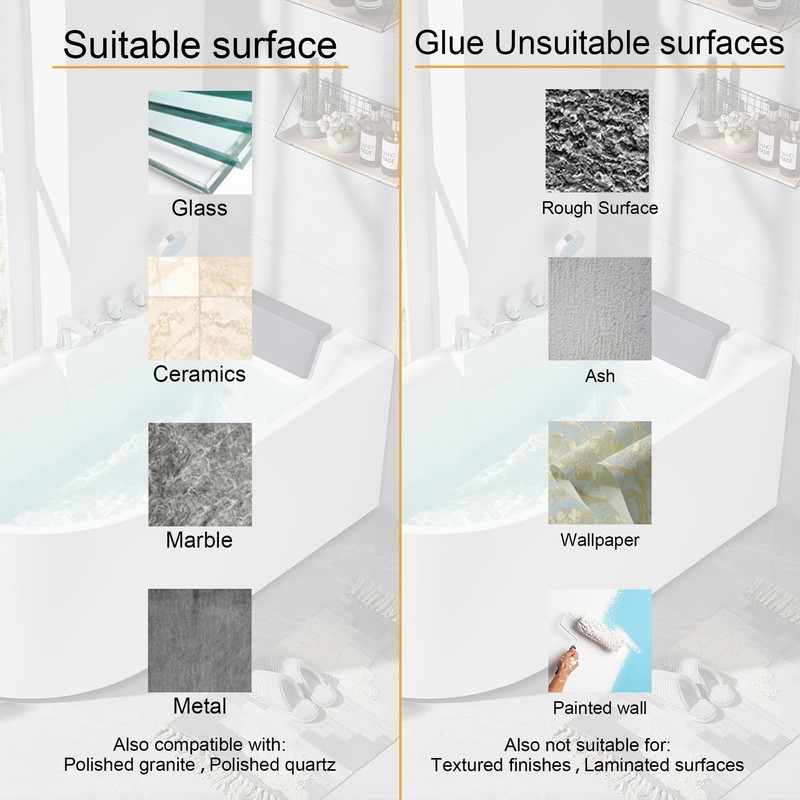 Mofason Silicone Shower Splash Guard - Bathtub Corner Water Guard