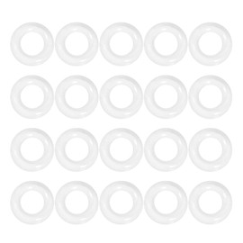 abclucy Nitrile Rubber O Ring, 0.2 x 0.4 x 0.08 inch (5 x 9 x 2 mm), White, O Ring, 0.2 inch (5 mm) Inner Diameter, 0.4 inch (9 mm) Outer Diameter, 0.08 inch (2 mm) Width, Round Seal, Gas Kit, Heat