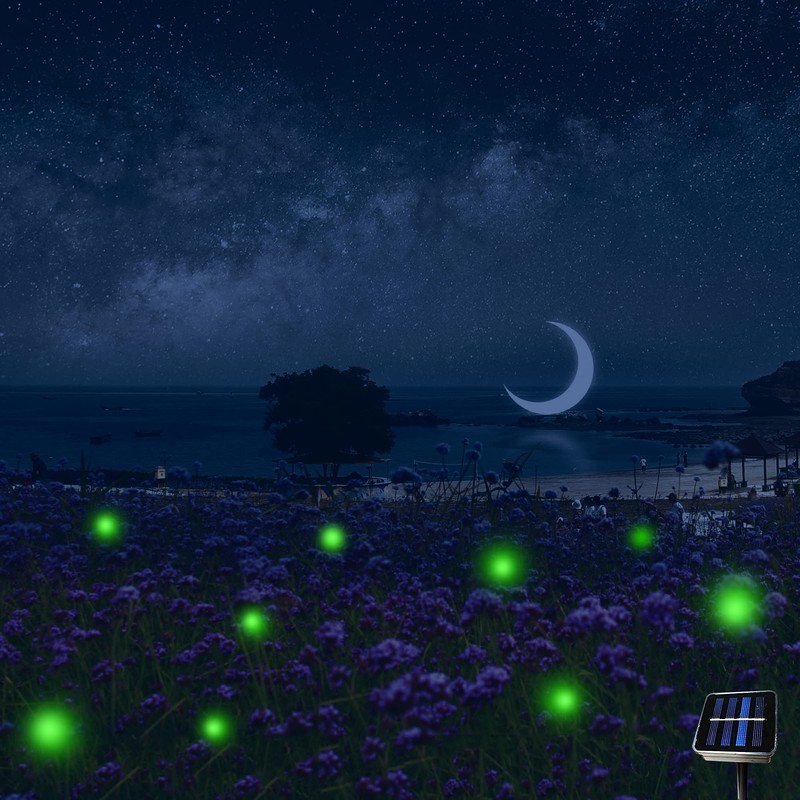 Wskvlcg Outdoor Solar Powered Firefly Lights Bugs with 9 Bee,