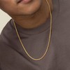 FOCALOOK Gold Chain Men 20inch 3mm Stainless Steel Gold Plated
