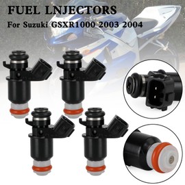 Frezon 4PCS Fuel Injector Repair Fit For Suzuki GSXR1000 2003 2004,OEM Number: 15710-10G00,BSS04