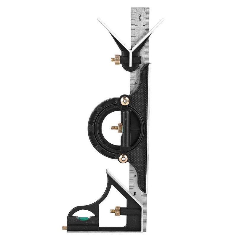Stainless Steel Combination Combination Square, Angle Finder Square Angle Finder