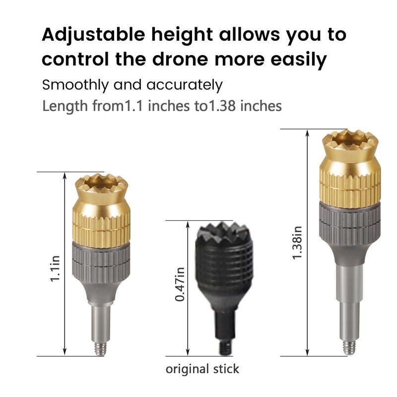 Extension Joysticks Replacement Aluminum Telescopic Spare DJI FPV Remote Controller