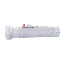 United Pacific 110917 All-Metal Chrome Vintage Style LED Flashlight, 50 Lumens, White LED, Glass Lens, Morse Code Button, Highly Detailed – ONE Unit