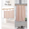 CAFEHOMES Yellow Striped Kitchen Curtains - Tie Top Tier Ticking