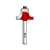 ZUQ 1/4" Radius Round Over Router bit, Precision Carbide Tipped