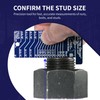 HexSizer Heavy Hex Nut, Bolt & Stud Gauge Tool &