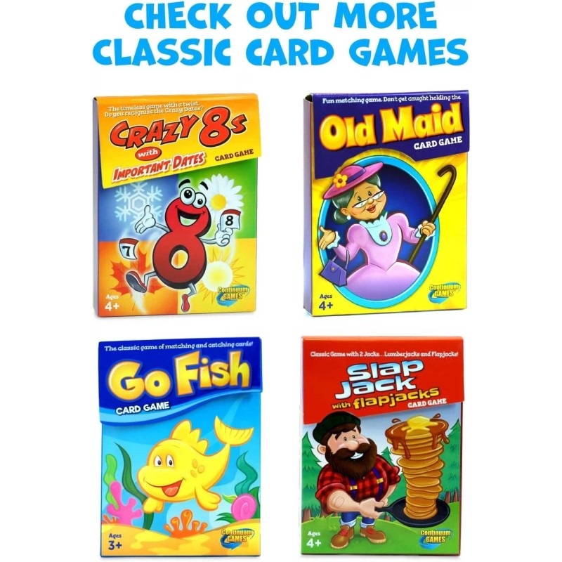 Continuum Games Go Fish Classic Card Game Fun for Children