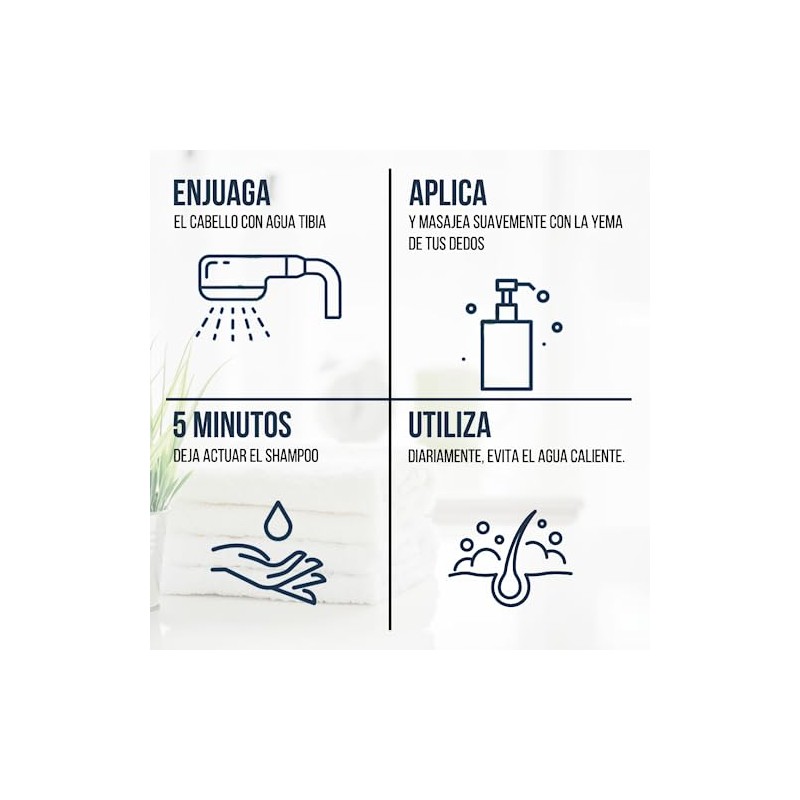 Shampoo Anticaída Linha Crecimiento Acelerado de Cabello De Romero Y