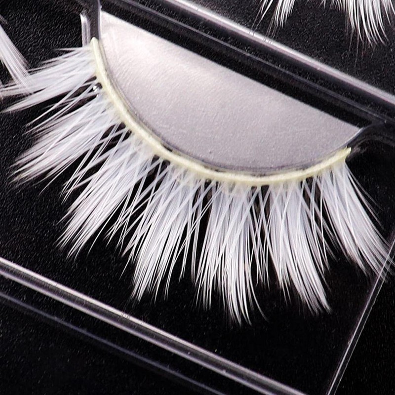 White False Eyelashes, Eye Lashes, Cosplay Makeup False Eyelashes Masquerade