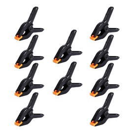 10 PCS 4.5 inch Professional Plastic Large Spring Clamps Heavy Duty for Crafts or Plastic Clips and Backdrop Clips Clamps for Backdrop Stand,Photography, Home Improvement and so on…