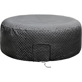 Tlswshsy - Cubierta térmica inflable aislada para tina de hidromasaje de 85 x 27 pulgadas, cubierta de tina de hidromasaje con asas y correas, cobertura completa portátil para mantener el calor y a