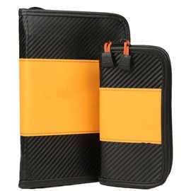 Waterproof PVC Fishing Lure Storage Bag, Soft Tackle Organizer with Double Zipper, Foldable Fishing Gear Pouch for Jigs & Bait, Portable Fishing Binder Bag