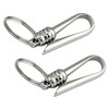 HAMILO Belt Hook Key Chain, Carabiner, Stainless Steel, Hanging, Set