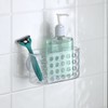 Bath Bliss Suction Cup Bath Caddy Basket, Soap and Razor