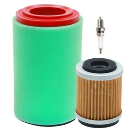Anxingo 1P0-E4450-00-00 Air Filter Cleaner Tune Up Kit, Replacement for Yamaha Big Bear 400 YFM400 2x4 2000-2004 400 IRS YFM400FB 4x4 2007-2012, Replaces 4XE-E4450-00-00