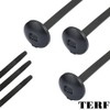 TERF® 20 Pcs Black Chassis Cable Ties 370mm (14.57'') X