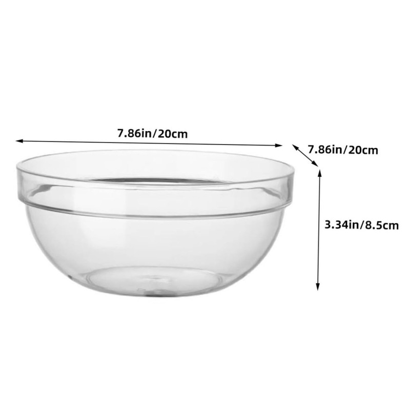 SHOWERORO Reusable Decorative Salad Bowl Fruit Serving Bowl for Kitchen