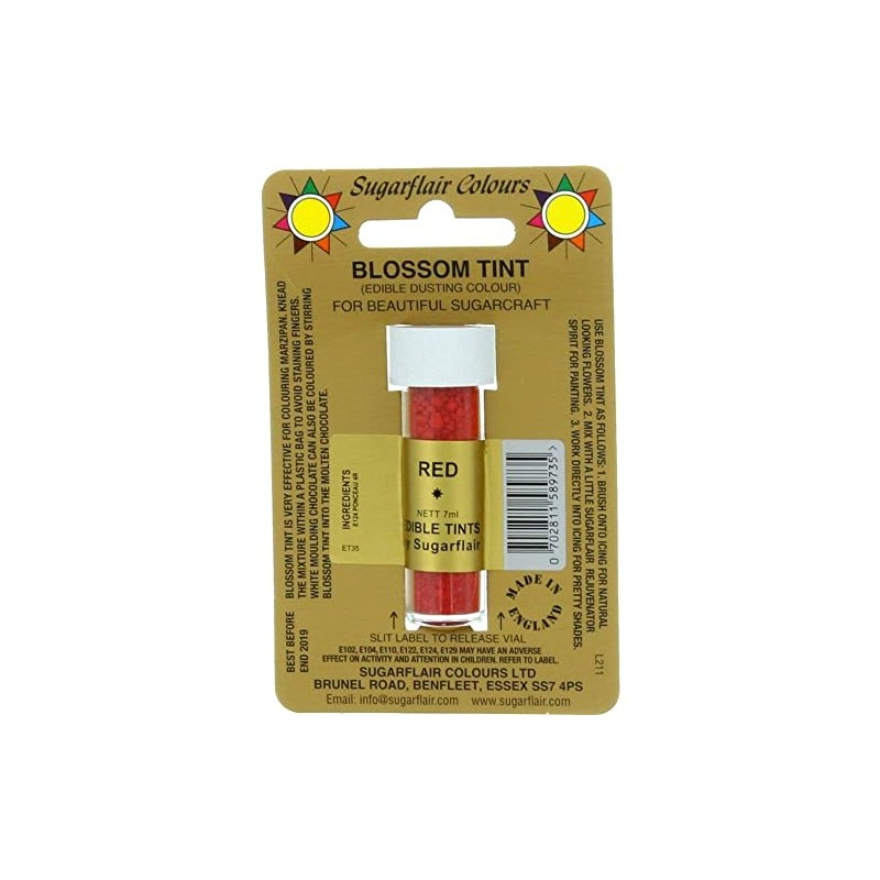 Sugarflair Blosom Tint Edible Dusting Powder – Red