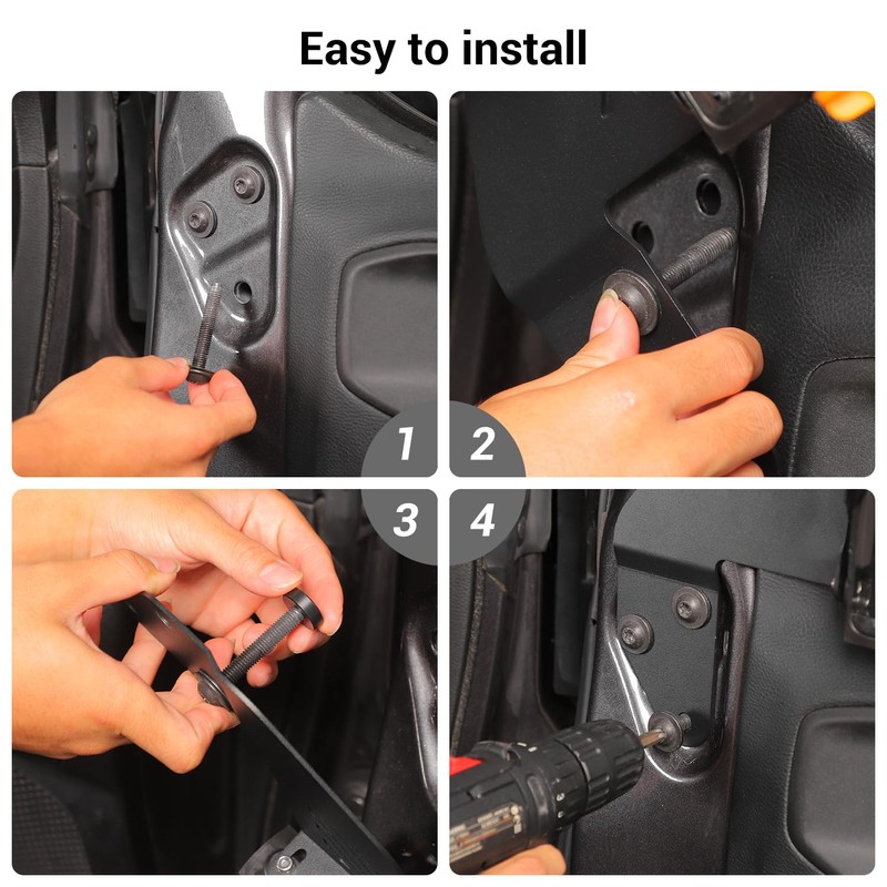 Hoolcar - Soporte para puerta compatible con Jeep Wrangler JL