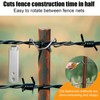 2pcs T-Post Clip Tool, Metal Fence Wire Twister for T