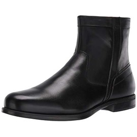 Florsheim Men's Medfield Plain Toe Zip Boot Fashion, Black, 8 Wide