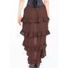 KUOSE Women's Steampunk Skirt Asymmetric Chiffon Lace Tulle Skirt Plus