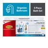Command Bathroom Accessories, 5 Piece Bathroom Organizer Set - 1