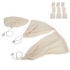 9Pcs Reusable Washable Cotton Mesh Storage Bags Drawstring Bag for