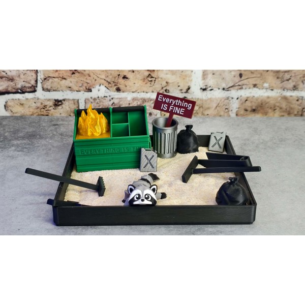 Munnygrubbers - Dumpster Fire Zen Garden - Made in USA