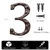 BetLight Cast Iron House Numbers-5 Inch Rustic Address Number- Solid