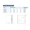 VENTS 100 mm Grey Tumble Dryer Air Vent Cover External