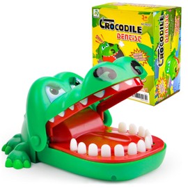 WanderGo Croco Doc Game, Crocodile Game, Small Crocodile Doc Game, Crocodile Game Teeth for Funny Interactive Toy, Children's Action Skill Game, Party Gifts, 15.5 x 13 cm