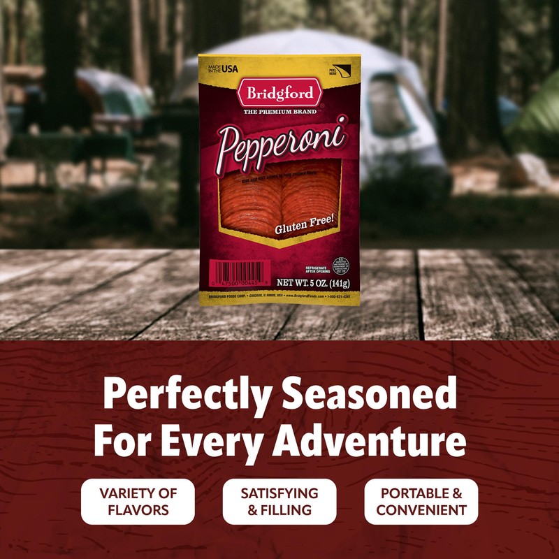 Bridgford Sliced Pepperoni 5 oz Pack of 6 - Gluten-Free