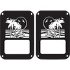 JeepTails Seagulls Palm Tree Tail Lamp Light Covers Compatible with