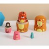 Russian Matryoshka for Children, Pack of 5 Animals Matryoshka Dolls,