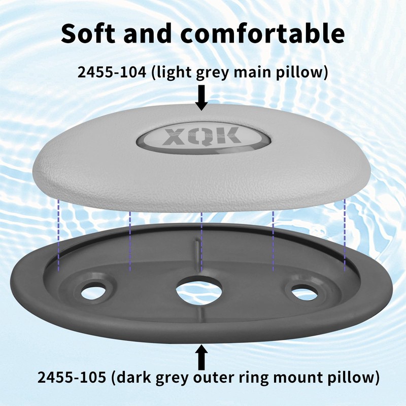 2 Pack 2472-826 Oval Pillow Insert & Back Mount Compatible