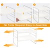 JUPELI Foil and Plastic Wrap Organizer, Expandable Kitchen Pantry Storage,
