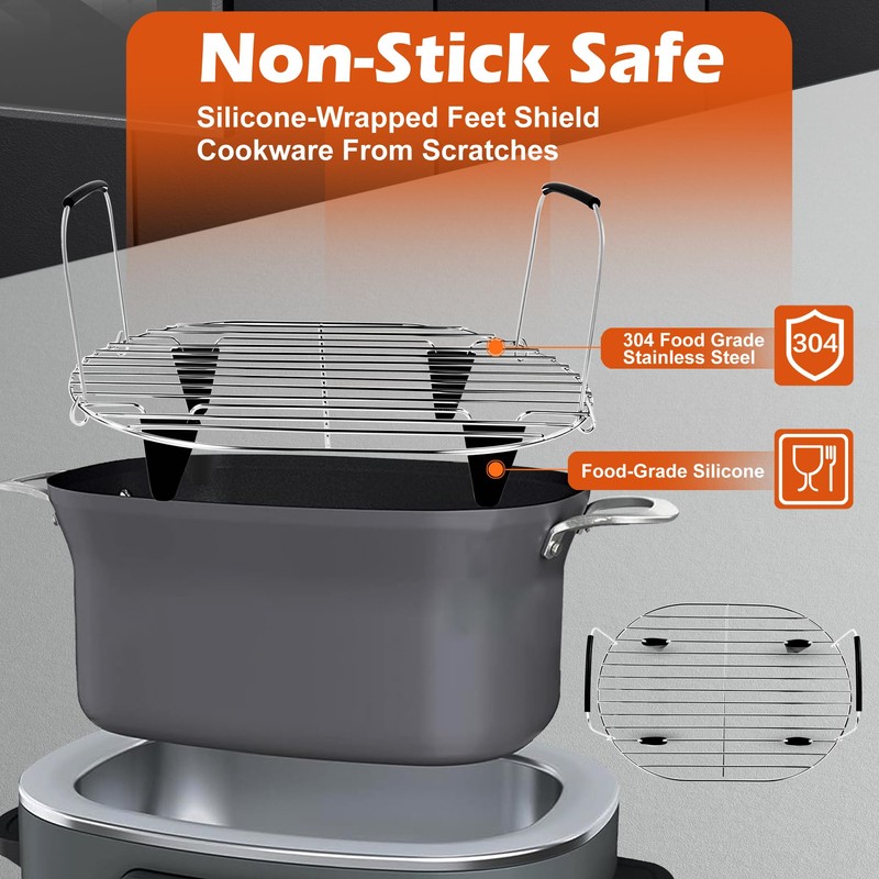 Roast and Steamer Rack Compatible with Ninja Foodi Possible Cooker